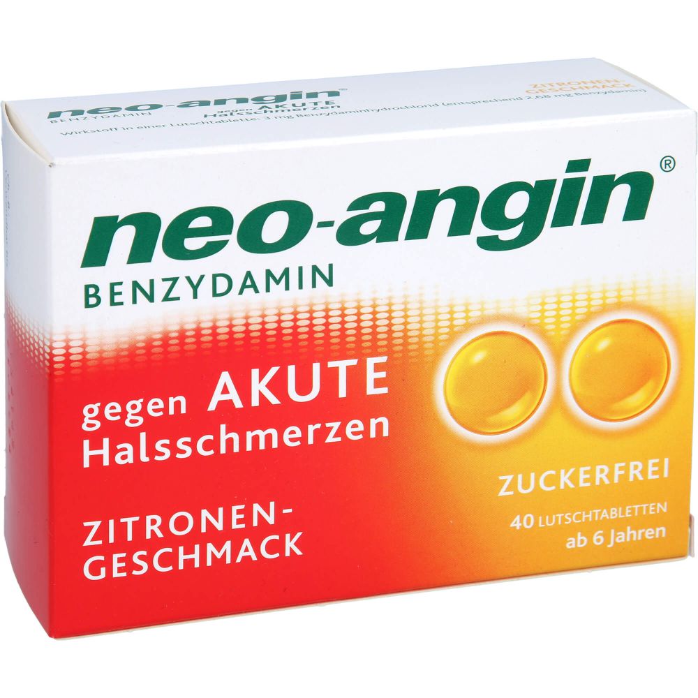 NEO-ANGIN Benzydamin akute Halsschmerzen Zitrone