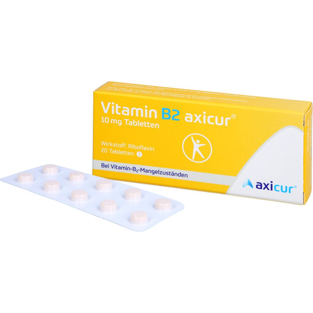 VITAMIN B2 AXICUR 10 mg Tabletten