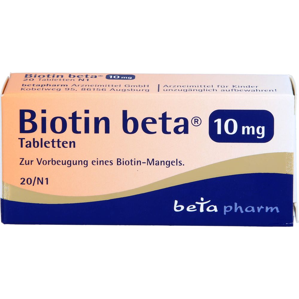 Biotin Beta 10 mg Tabletten 20 St