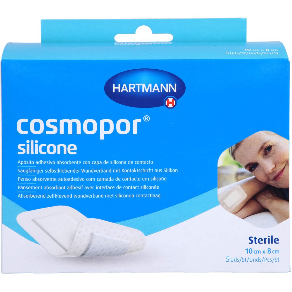 COSMOPOR silicone Wundverband 8x10 cm