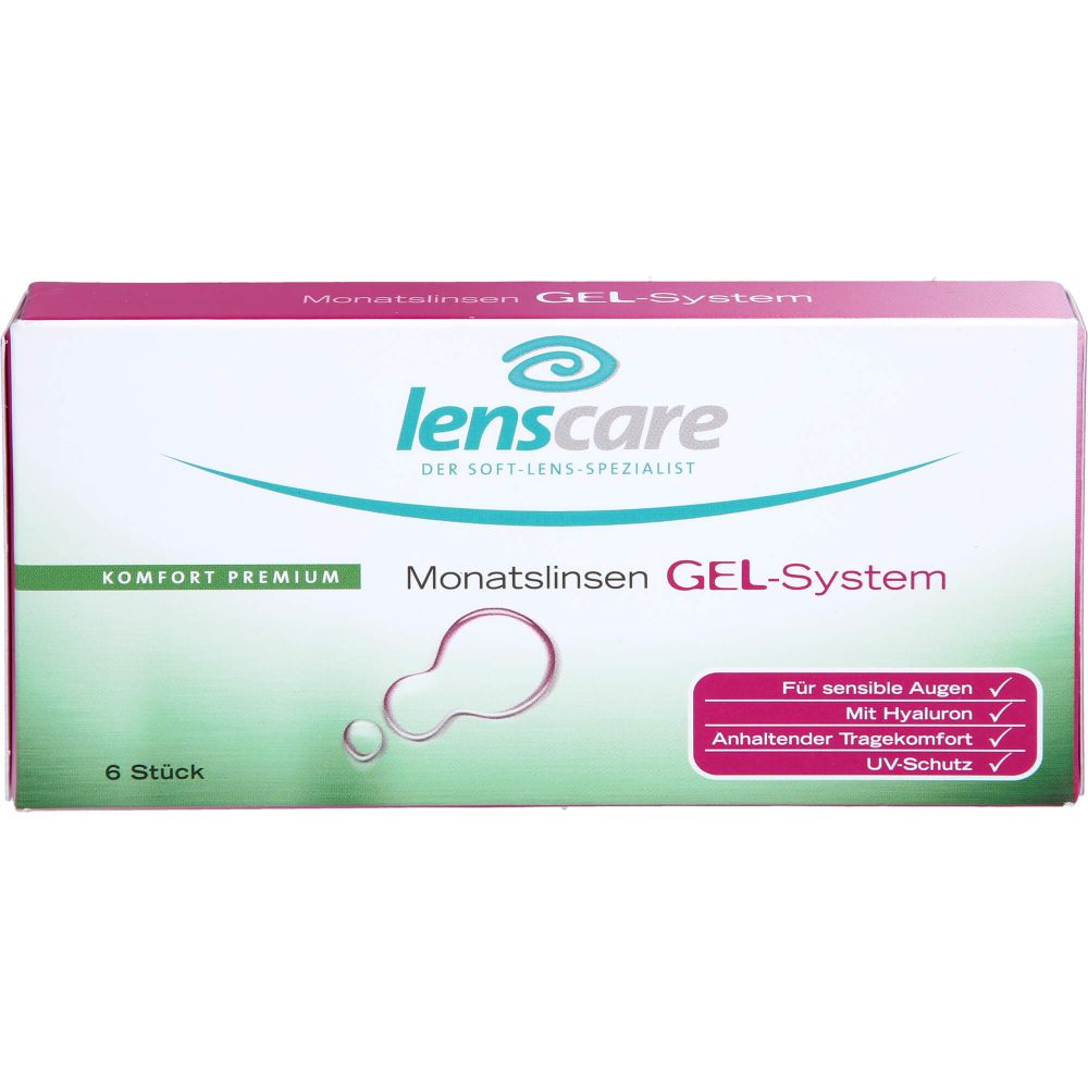 LENSCARE Gel-System Monatslinse -2,25 dpt