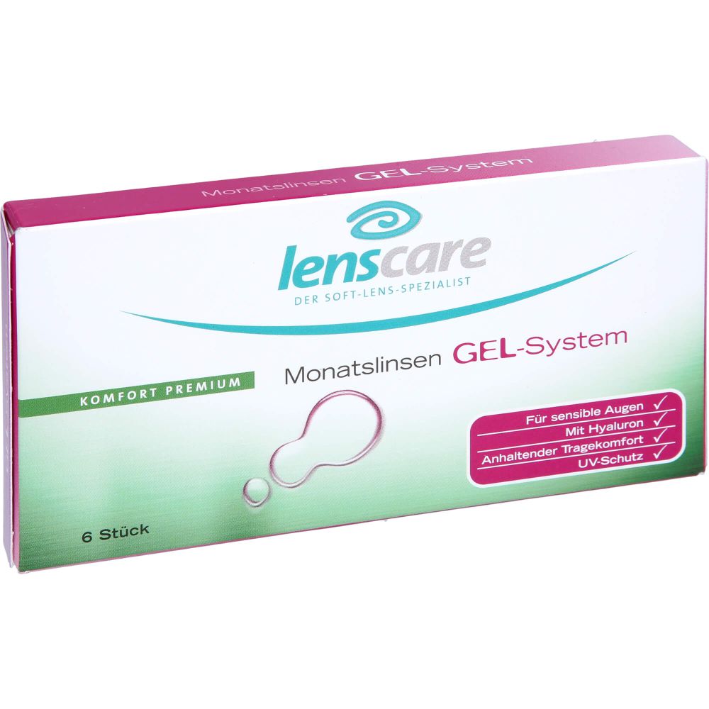 LENSCARE Gel-System Monatslinse -2,25 dpt