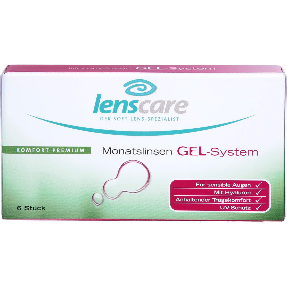 LENSCARE Gel-System Monatslinse -3,75 dpt