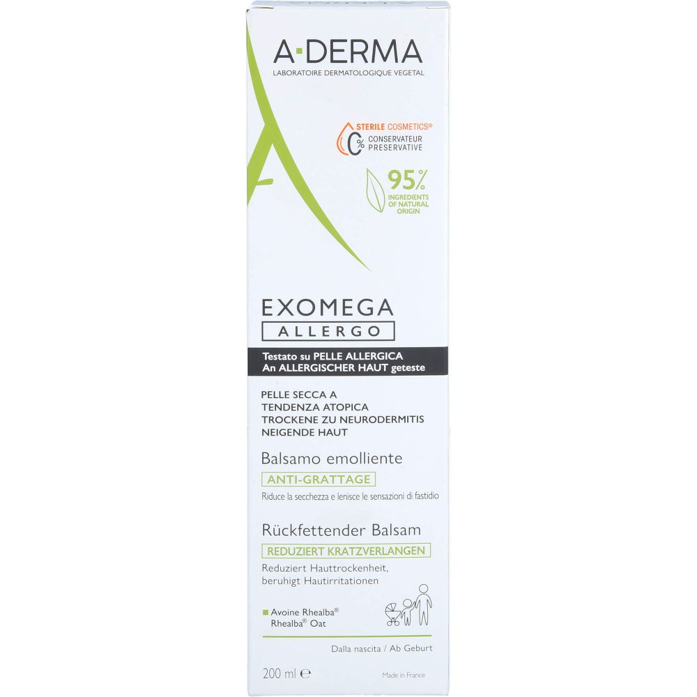 A-DERMA EXOMEGA ALLERGO Balsam rückfettend