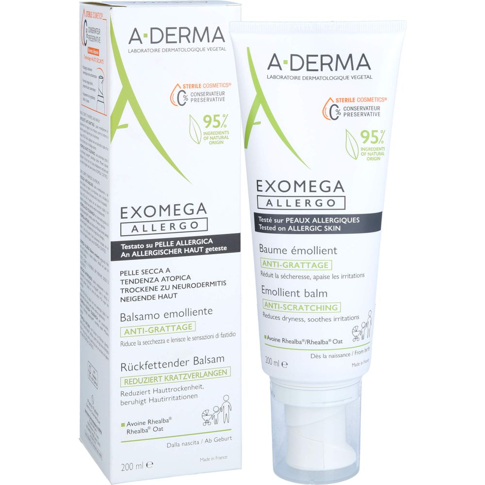 A-DERMA EXOMEGA ALLERGO Balsam rückfettend