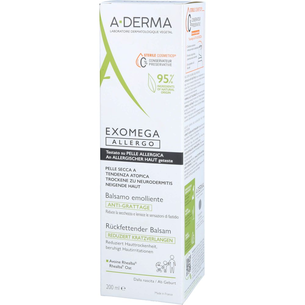 A-DERMA EXOMEGA ALLERGO Balsam rückfettend