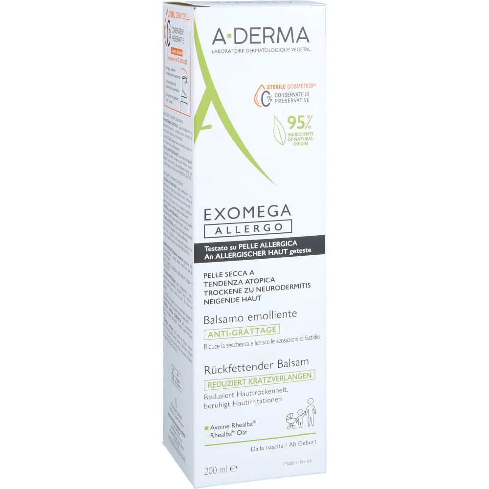 A-DERMA EXOMEGA ALLERGO Balsam rückfettend