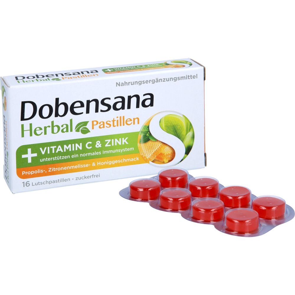 DOBENSANA Herbal Honiggeschm.Vit.C & Zink Pastil.