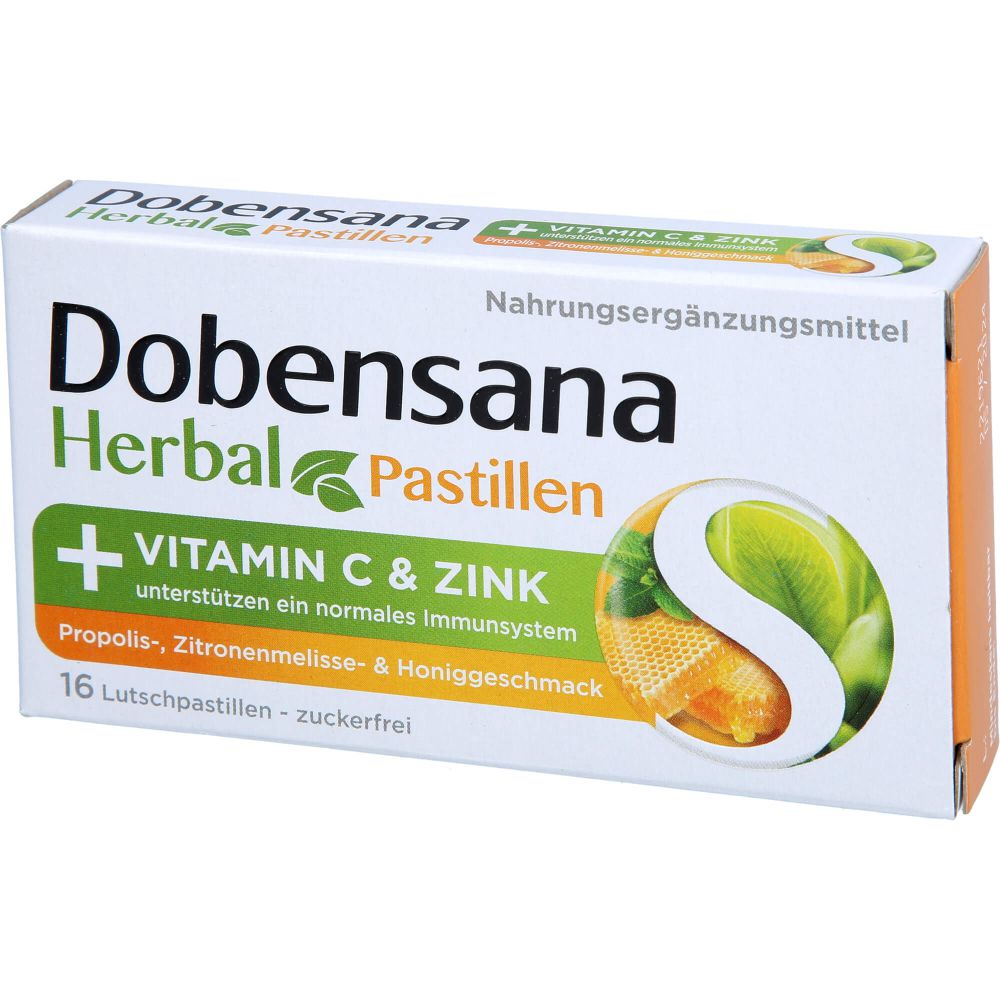 DOBENSANA Herbal Honiggeschm.Vit.C & Zink Pastil.