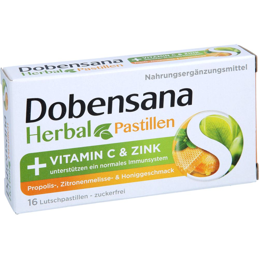 DOBENSANA Herbal Honiggeschm.Vit.C & Zink Pastil.