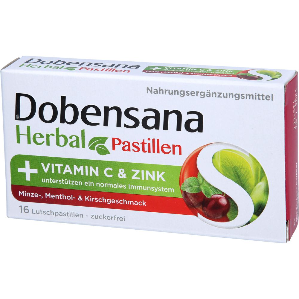 DOBENSANA Herbal Kirschgeschm.Vit.C & Zink Pastil.