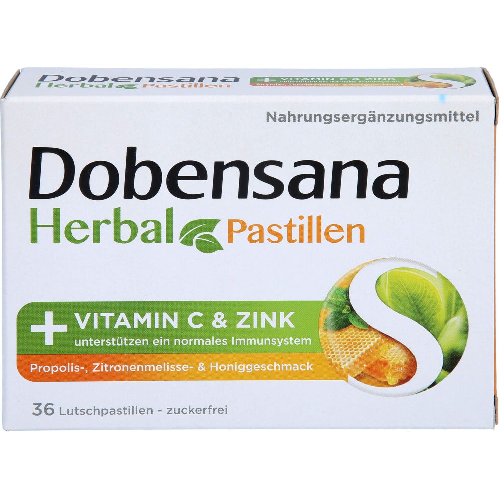 DOBENSANA Herbal Honiggeschm.Vit.C & Zink Pastil.