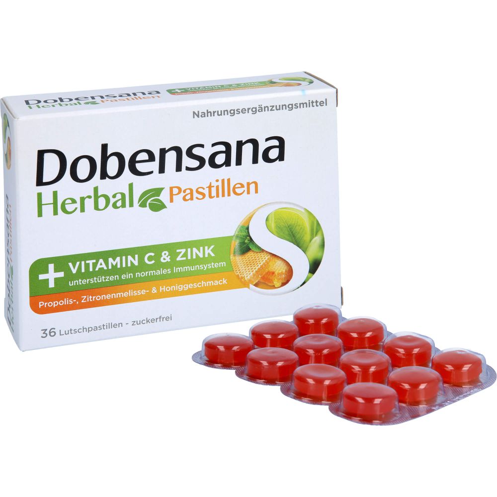 DOBENSANA Herbal Honiggeschm.Vit.C & Zink Pastil.