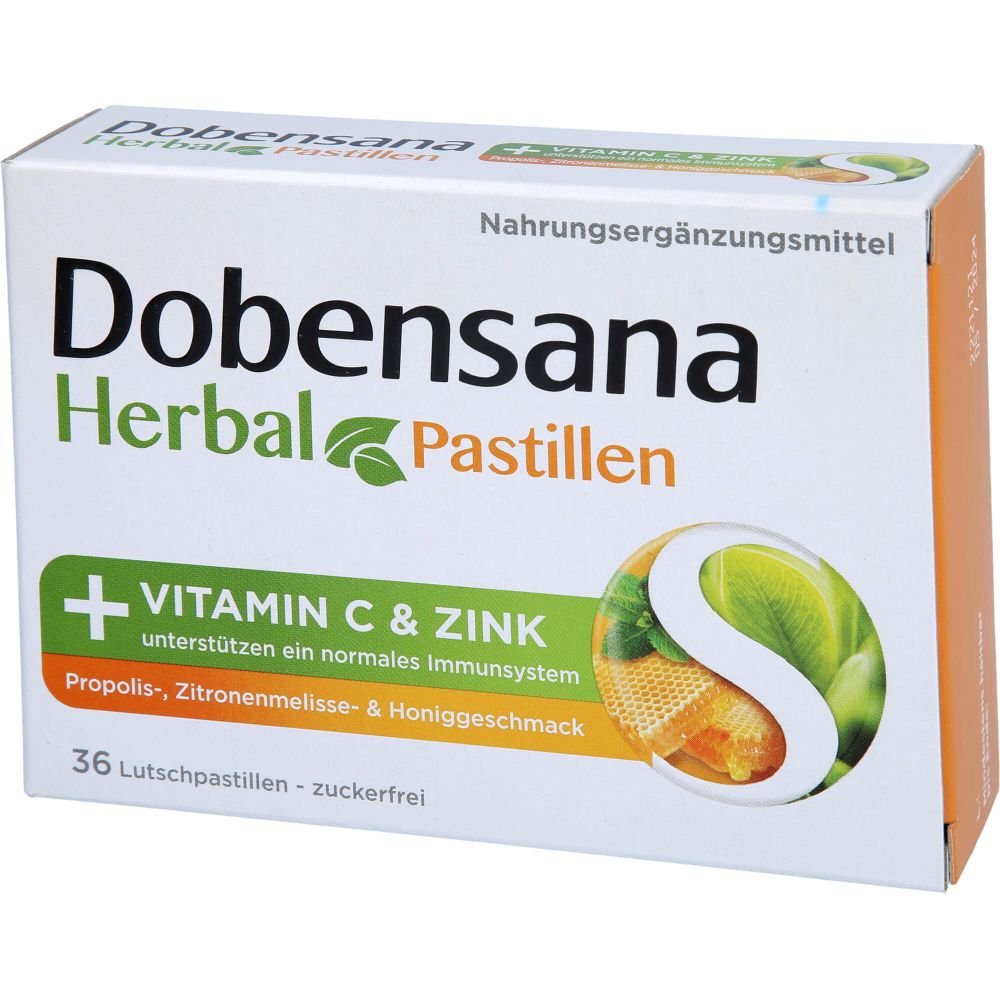 DOBENSANA Herbal Honiggeschm.Vit.C & Zink Pastil.