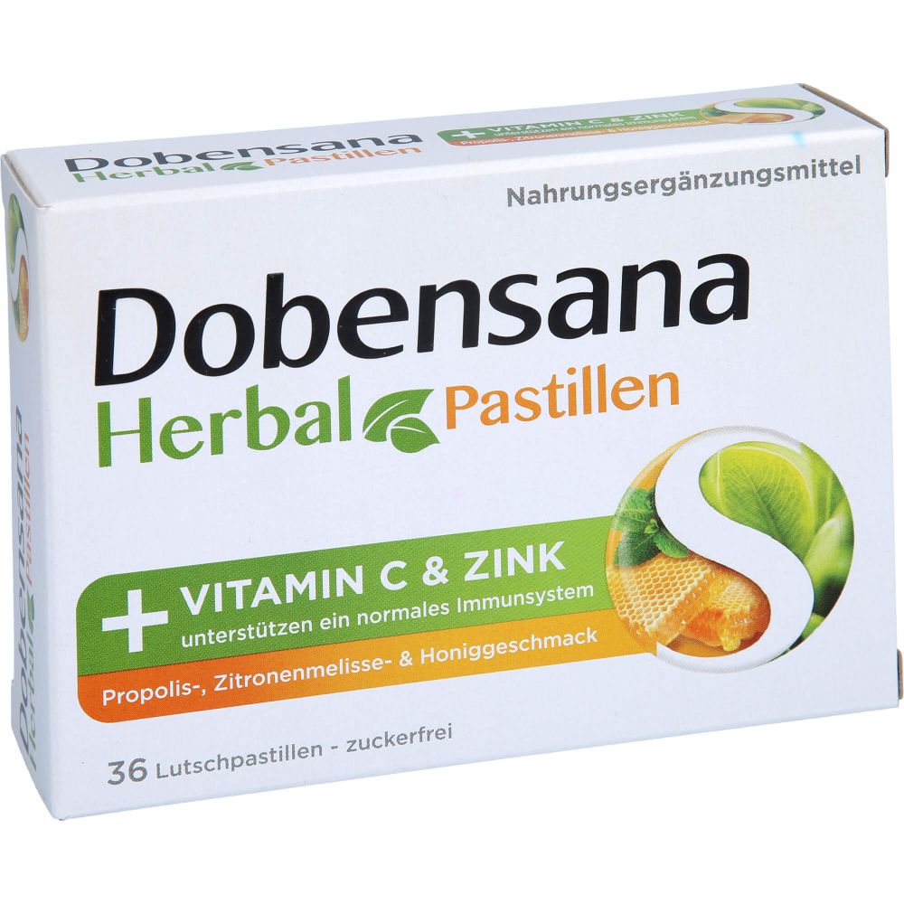 DOBENSANA Herbal Honiggeschm.Vit.C & Zink Pastil.