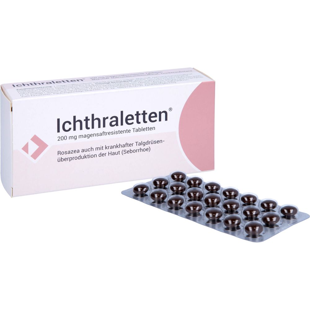 ICHTHRALETTEN 200 mg magensaftresistente Tabletten