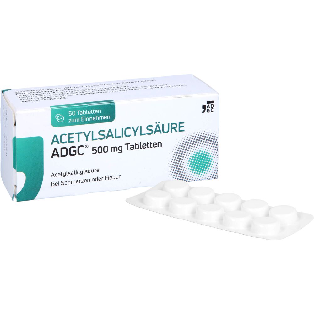 ACETYLSALICYLSÄURE ADGC 500 mg Tabletten