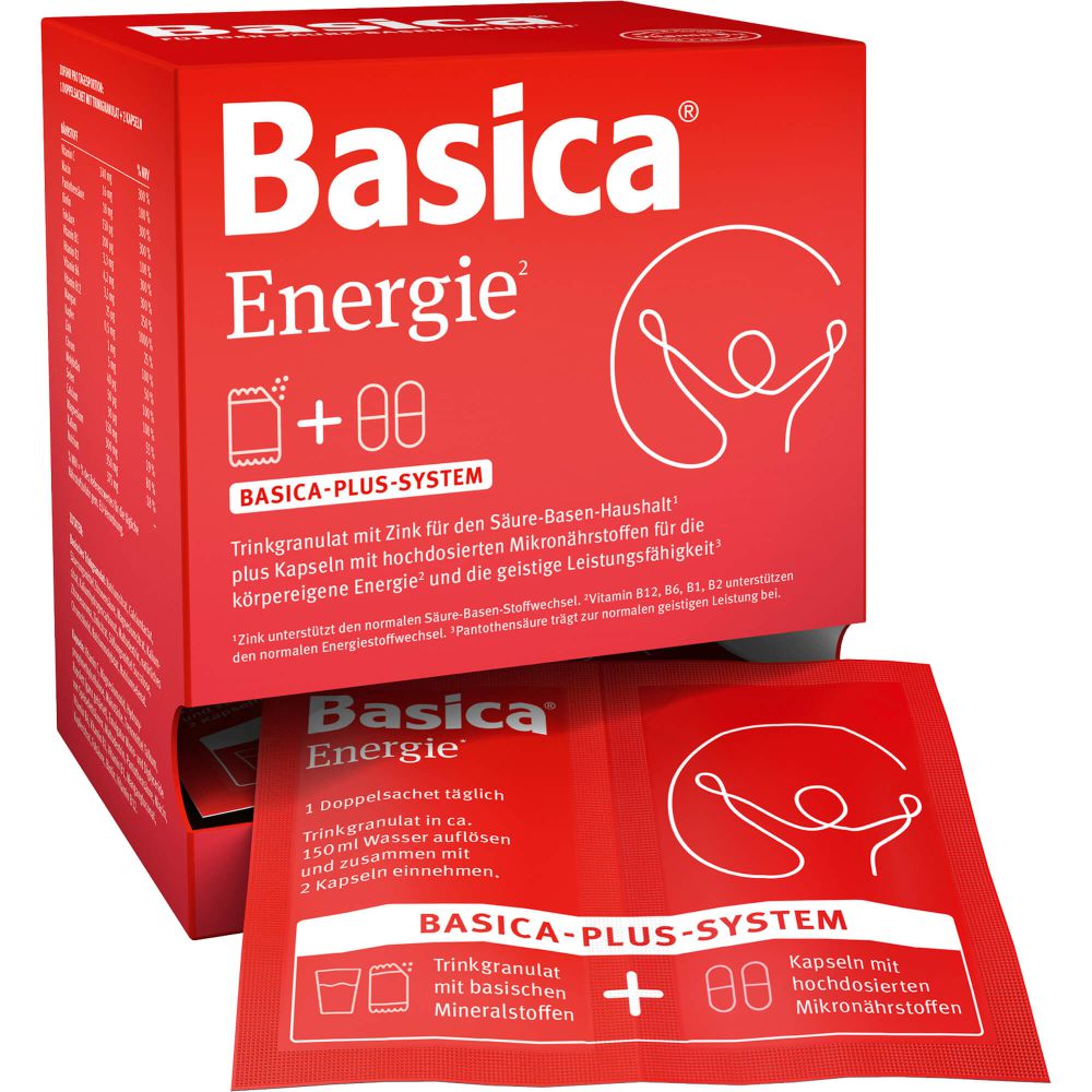 BASICA Energie Trinkgranulat+Kapseln f.30 Tage Kpg