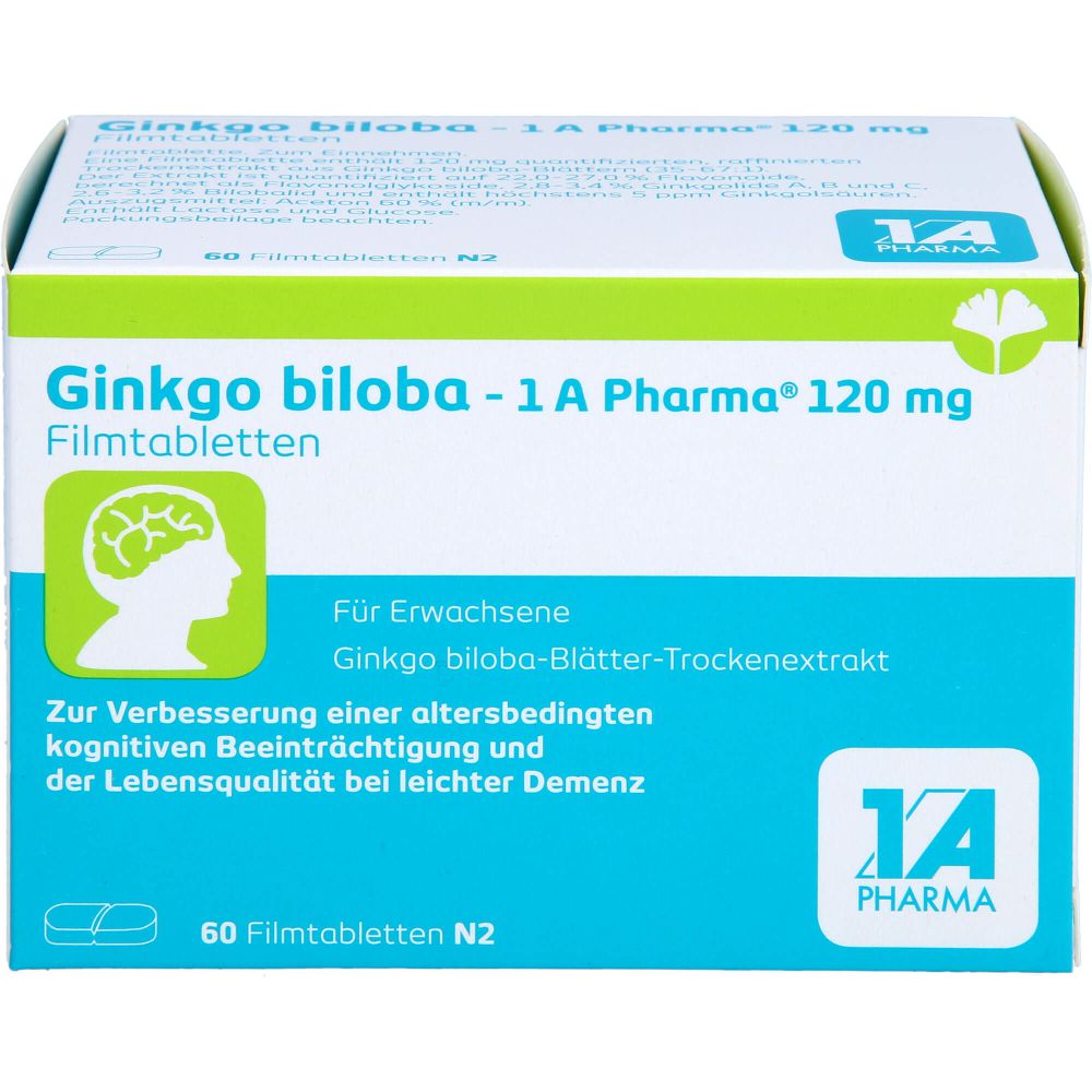 GINKGO BILOBA-1A Pharma 120 mg Filmtabletten