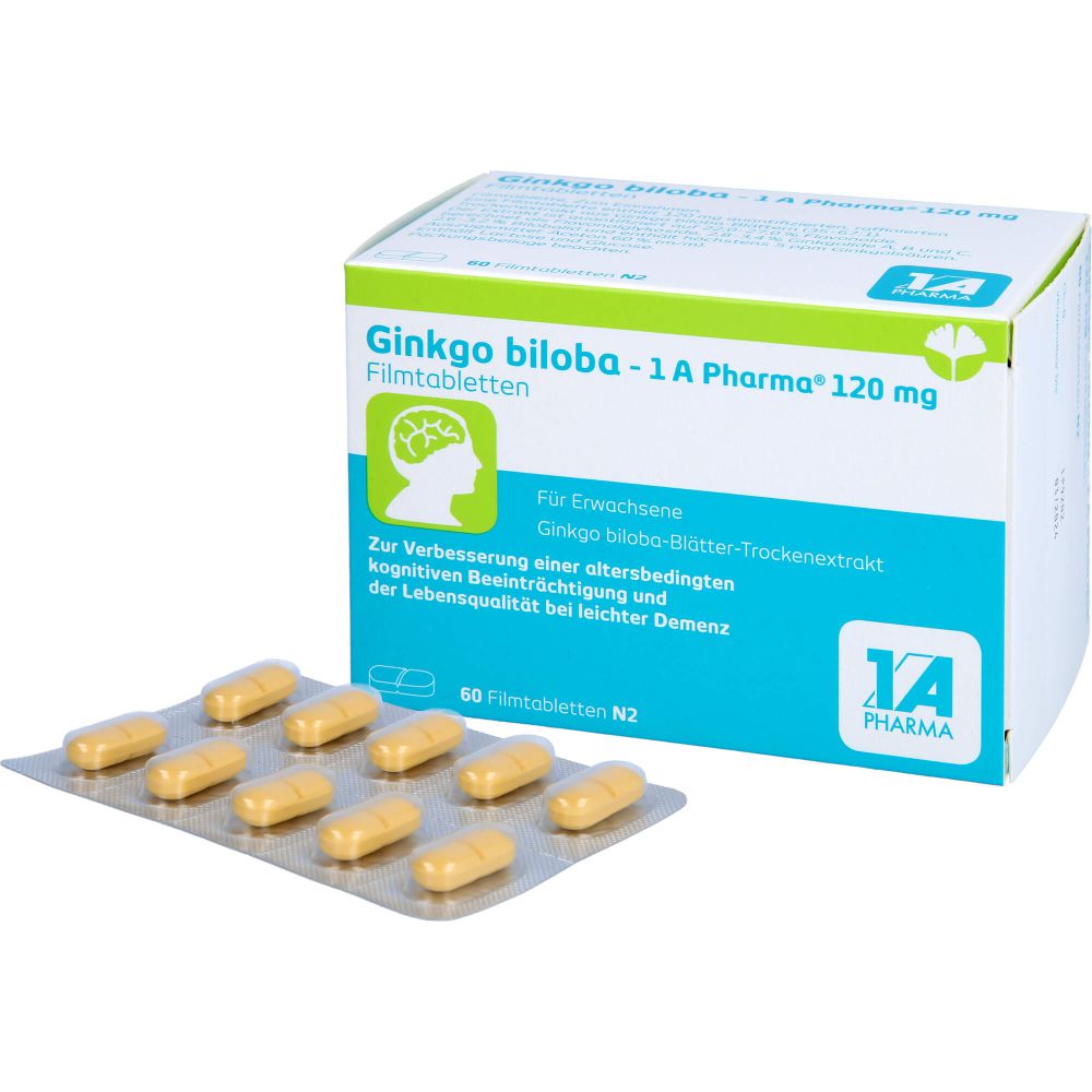 GINKGO BILOBA-1A Pharma 120 mg Filmtabletten