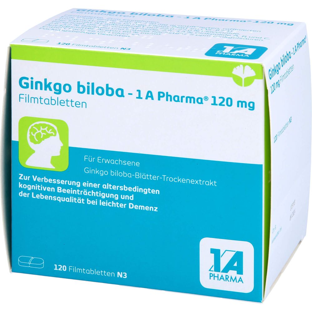 GINKGO BILOBA-1A Pharma 120 mg Filmtabletten