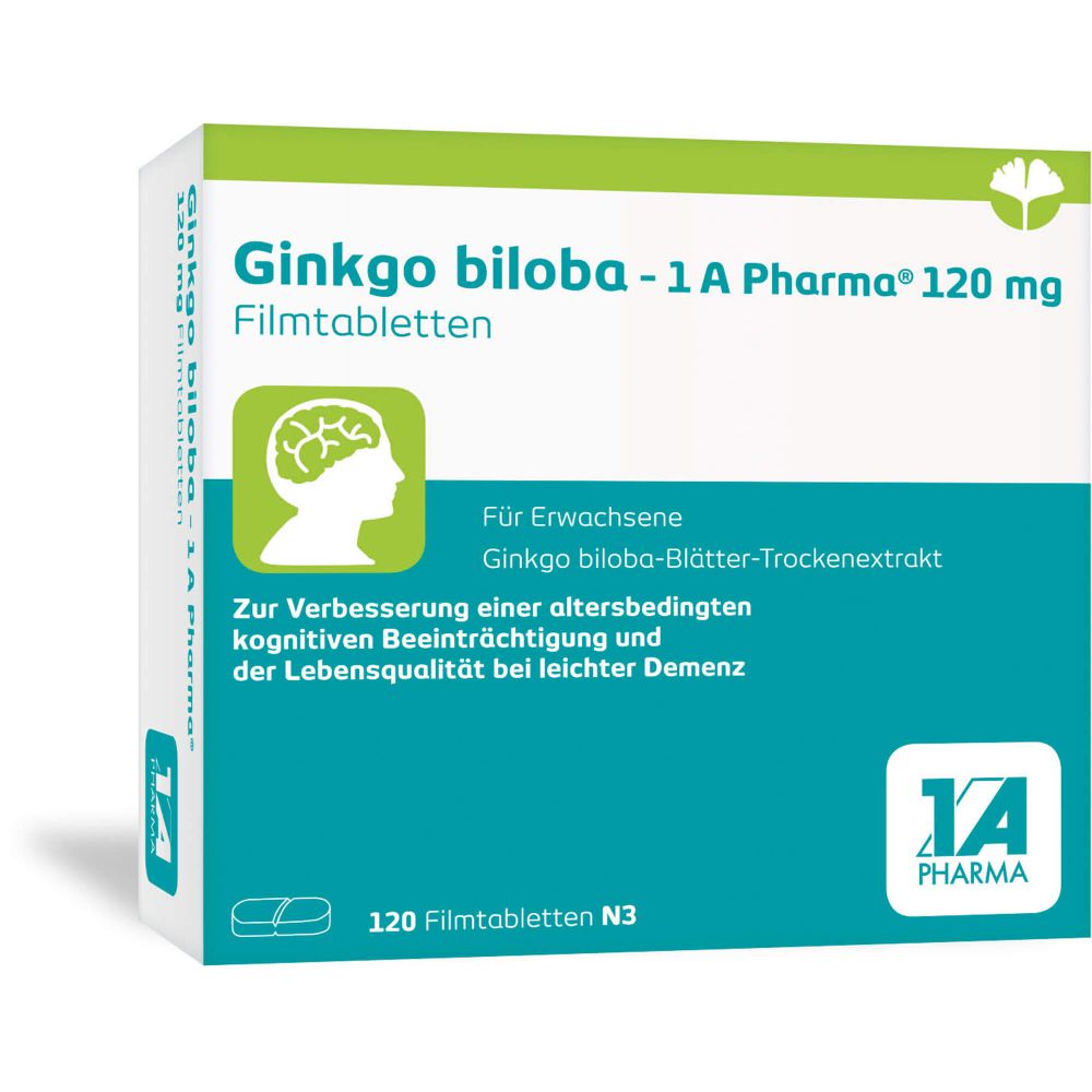 GINKGO BILOBA-1A Pharma 120 mg Filmtabletten