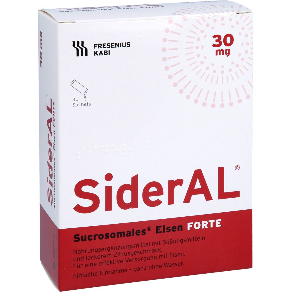 SIDERAL Eisen FORTE 30 mg Zitrusfrucht Sach.Gran.