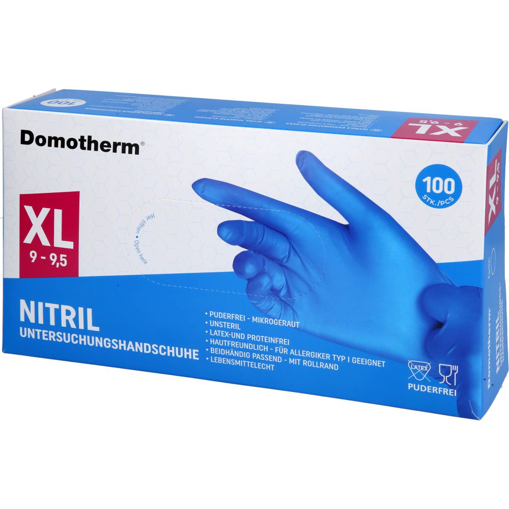 DOMOTHERM Unt.Handschuhe Nitril unste.pf XL blau