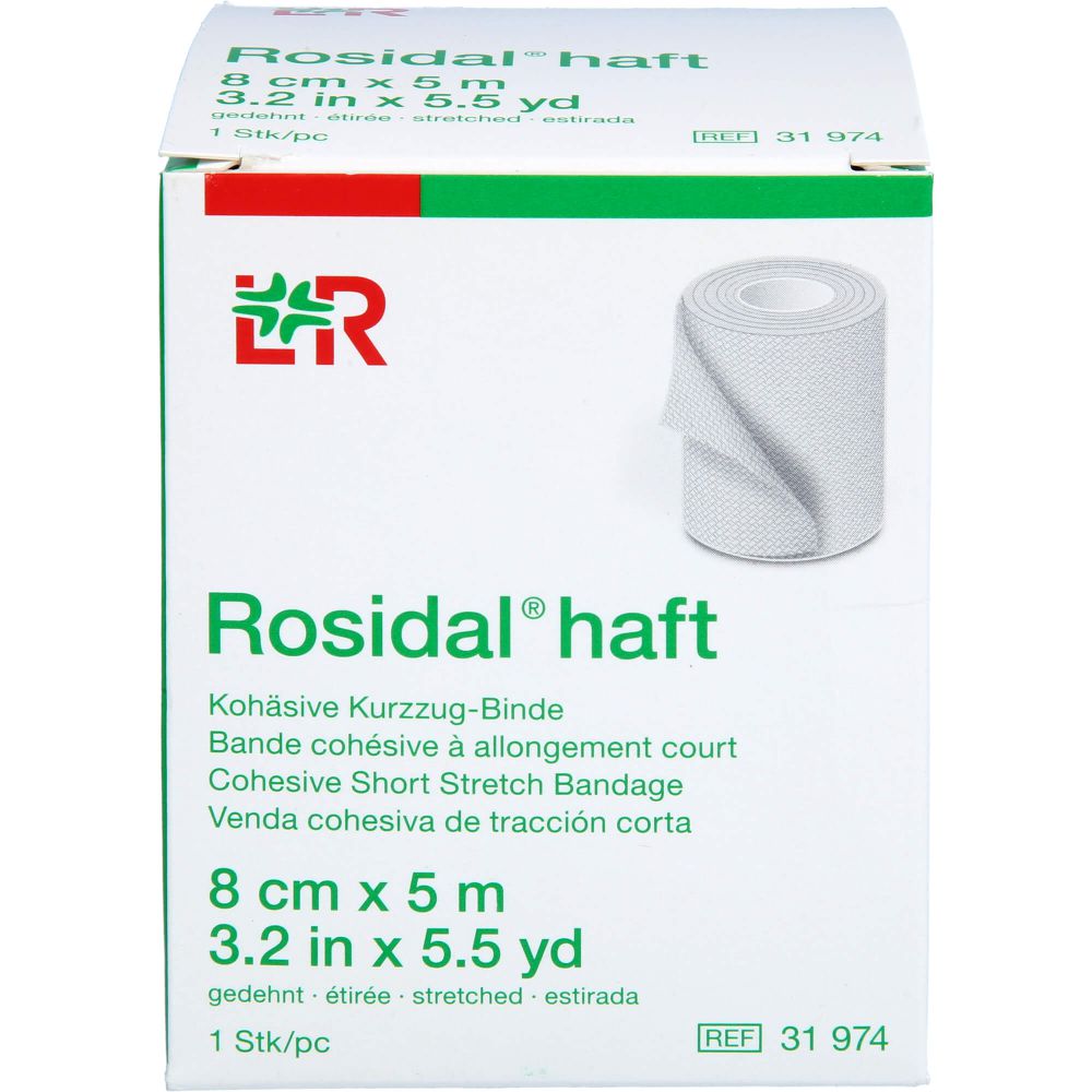 ROSIDAL haft Kompressionsbinde 8 cmx5 m