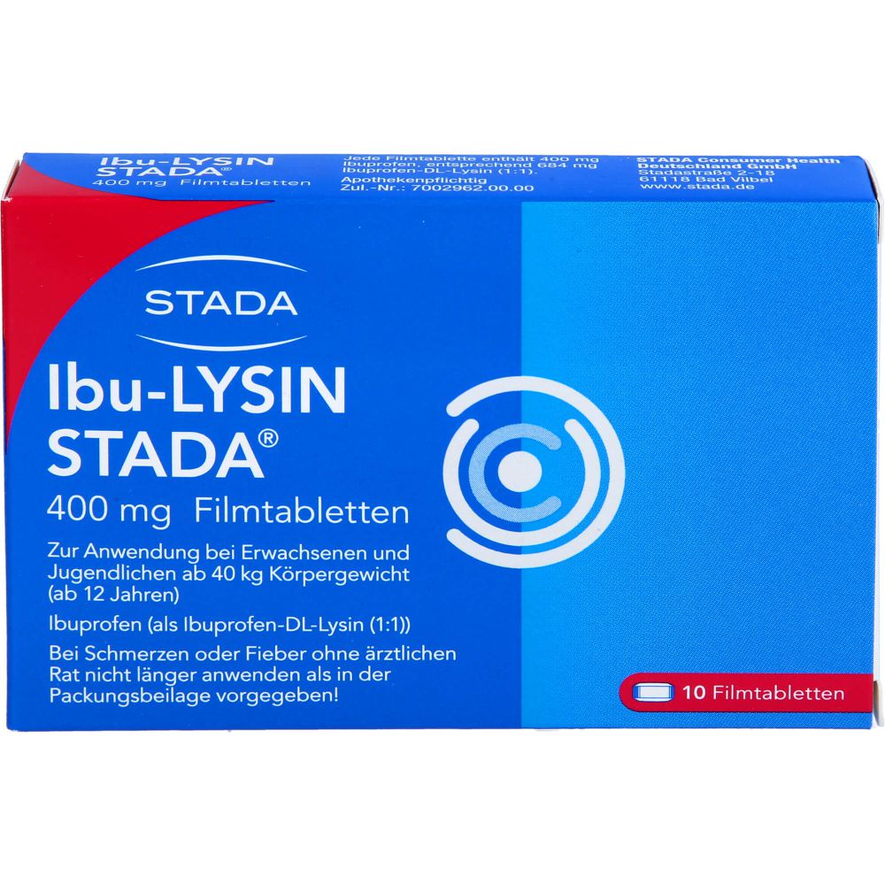 IBU-LYSIN STADA 400 mg Filmtabletten