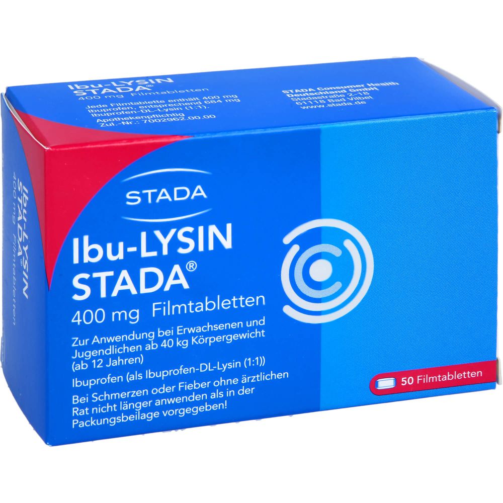 IBU-LYSIN STADA 400 mg Filmtabletten