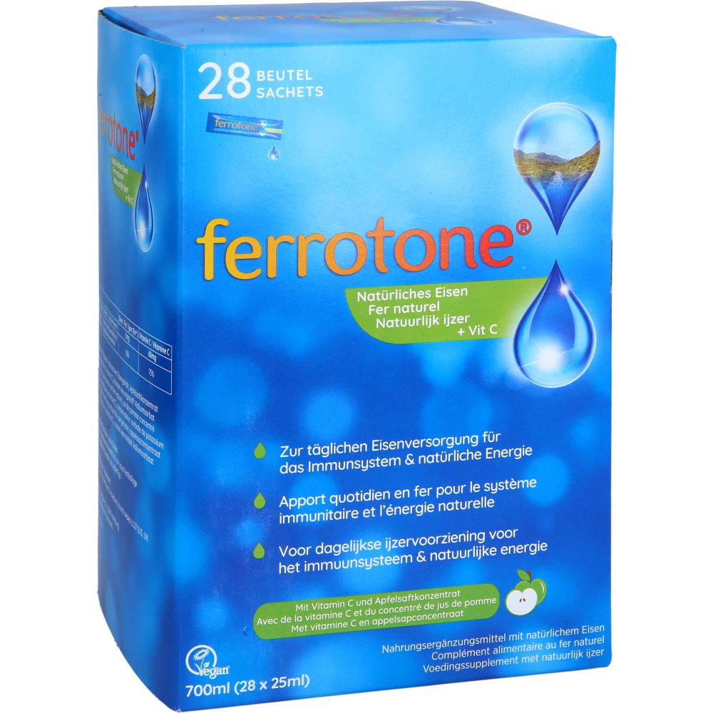 FERROTONE natürliches Eisen plus Vitam.C Apfel Btl