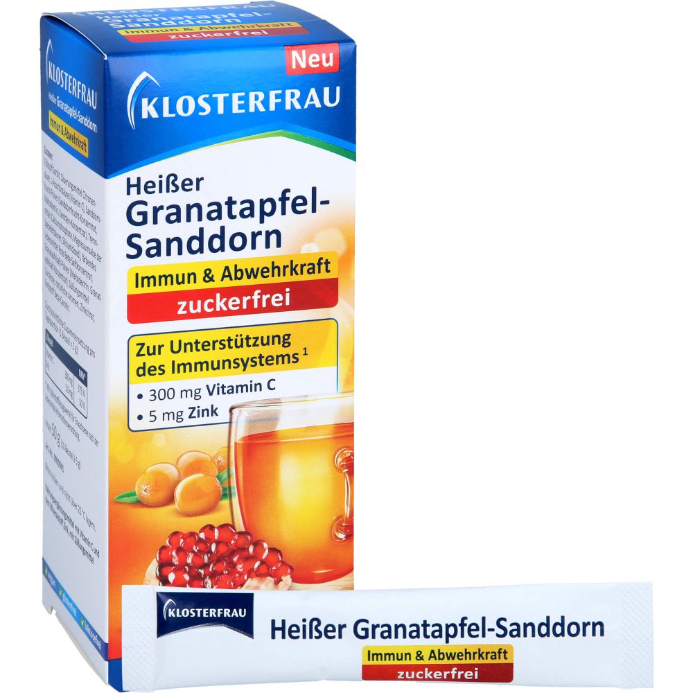 KLOSTERFRAU heißer Granatapfel Sanddorn zuckerfrei