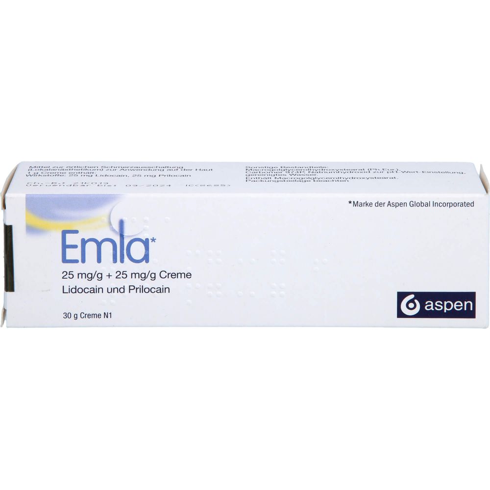 Emla 25 mg/g + 25 mg/g Creme 30 g