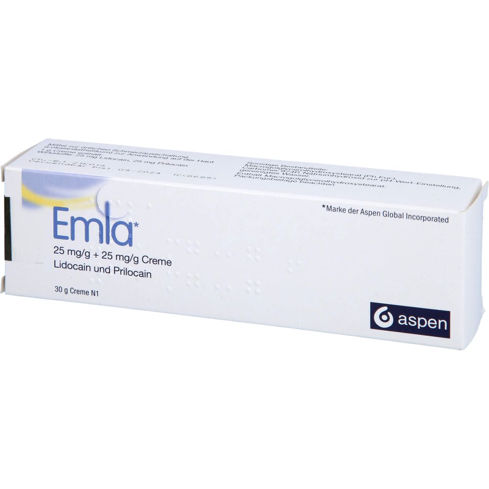 Emla 25 mg/g + 25 mg/g Creme 30 g