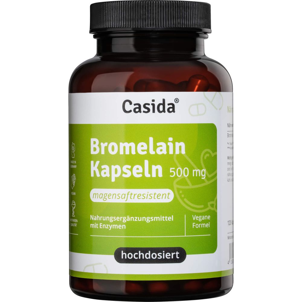 Casida BROMELAIN 500 mg hochdosiert magensaftresist.Kaps.