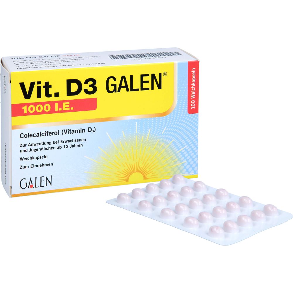 VIT. D3 GALEN 1000 I.E. Weichkapseln