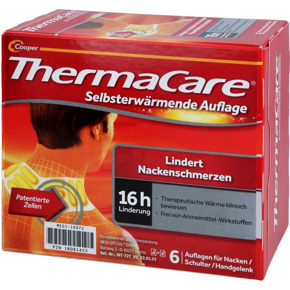 THERMACARE Nacken/Schulter Auflagen z.Schmerzlind.