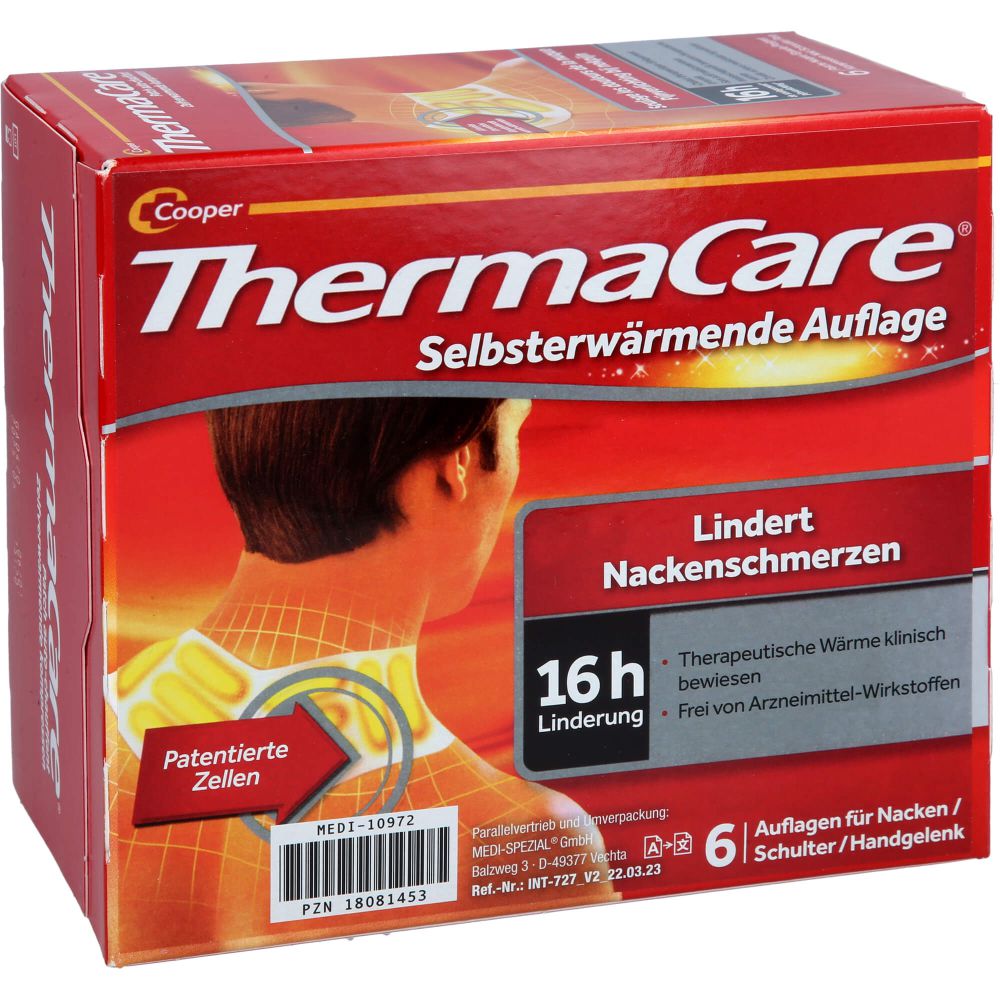 THERMACARE Nacken/Schulter Auflagen z.Schmerzlind.