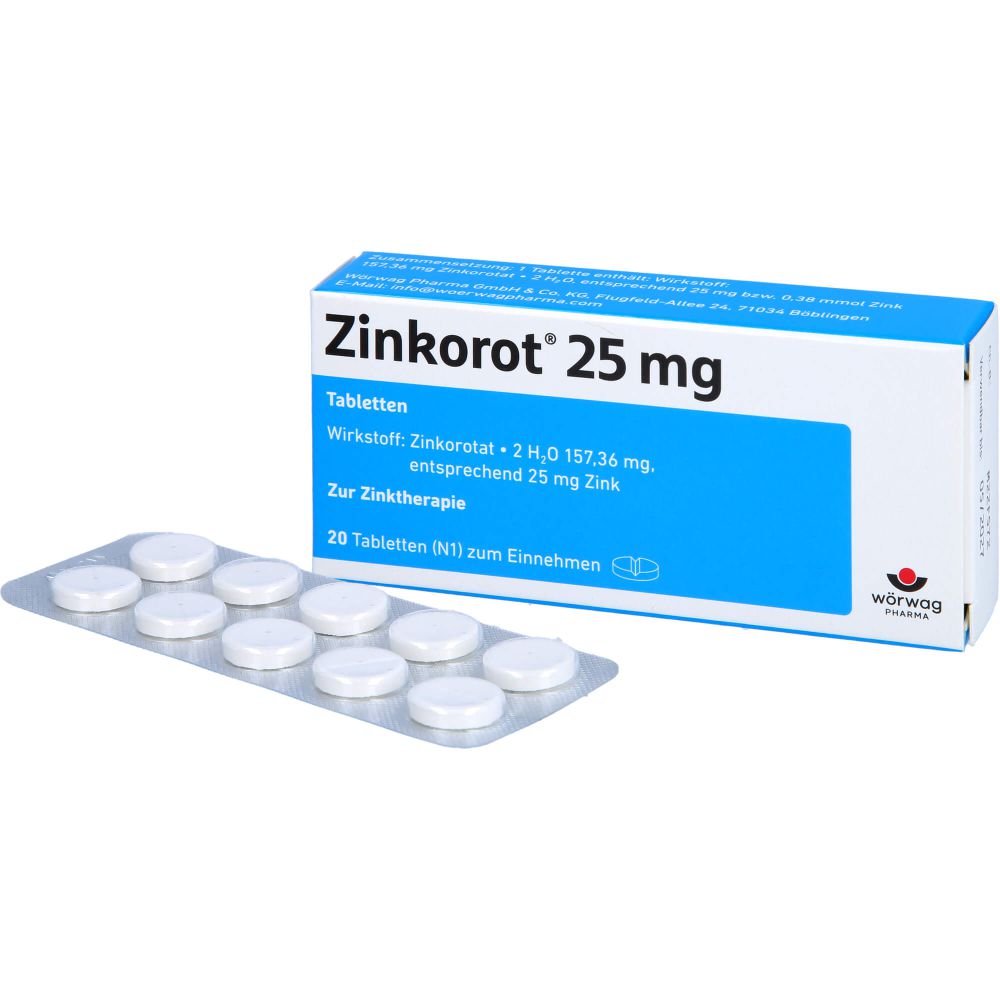 Zinkorot 25 mg Tabletten 20 St