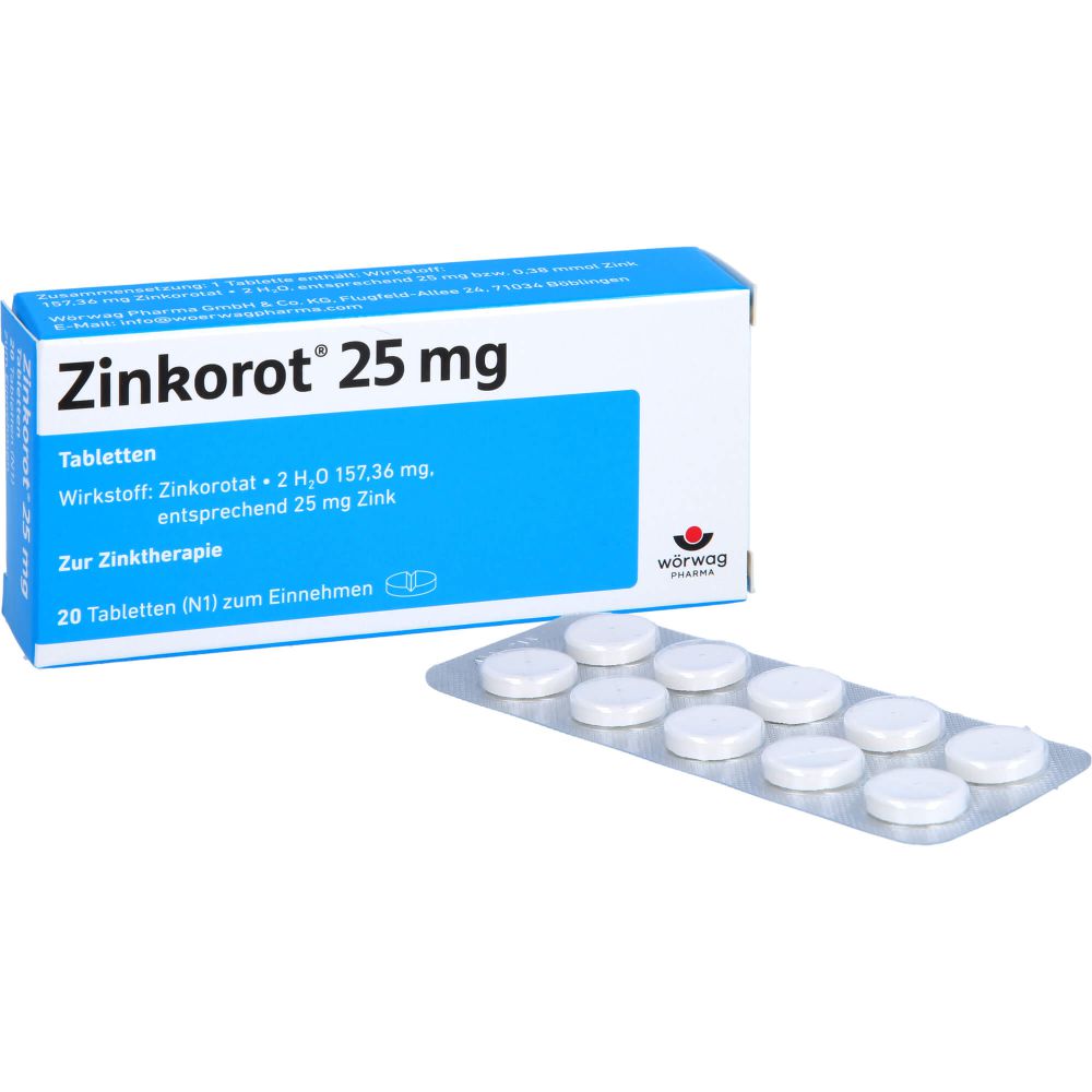 Zinkorot 25mg Tabletten - Stärken Sie Ihr Immunsystem