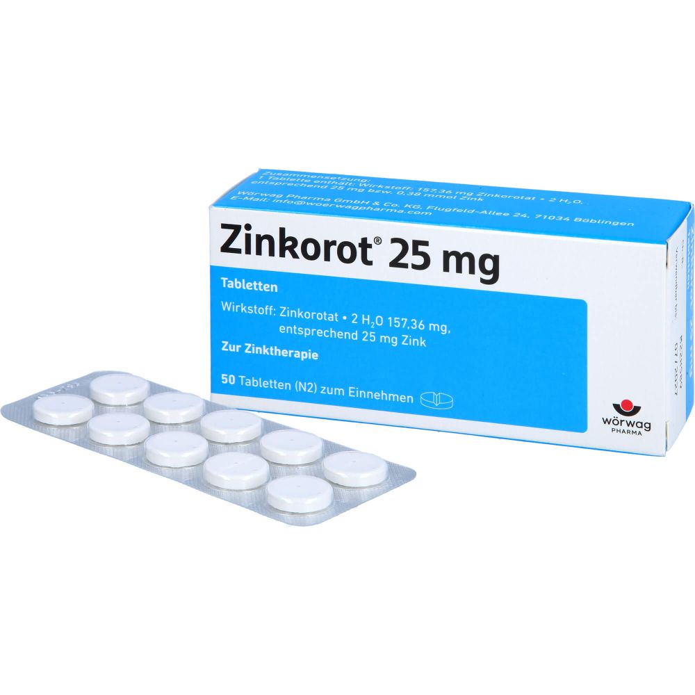 ZINKOROT 25 mg Tabletten