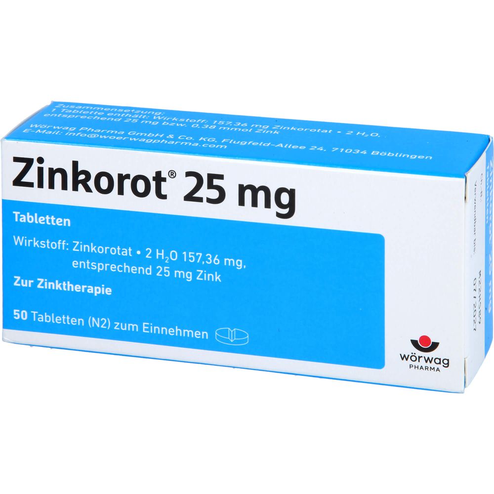 ZINKOROT 25 mg Tabletten