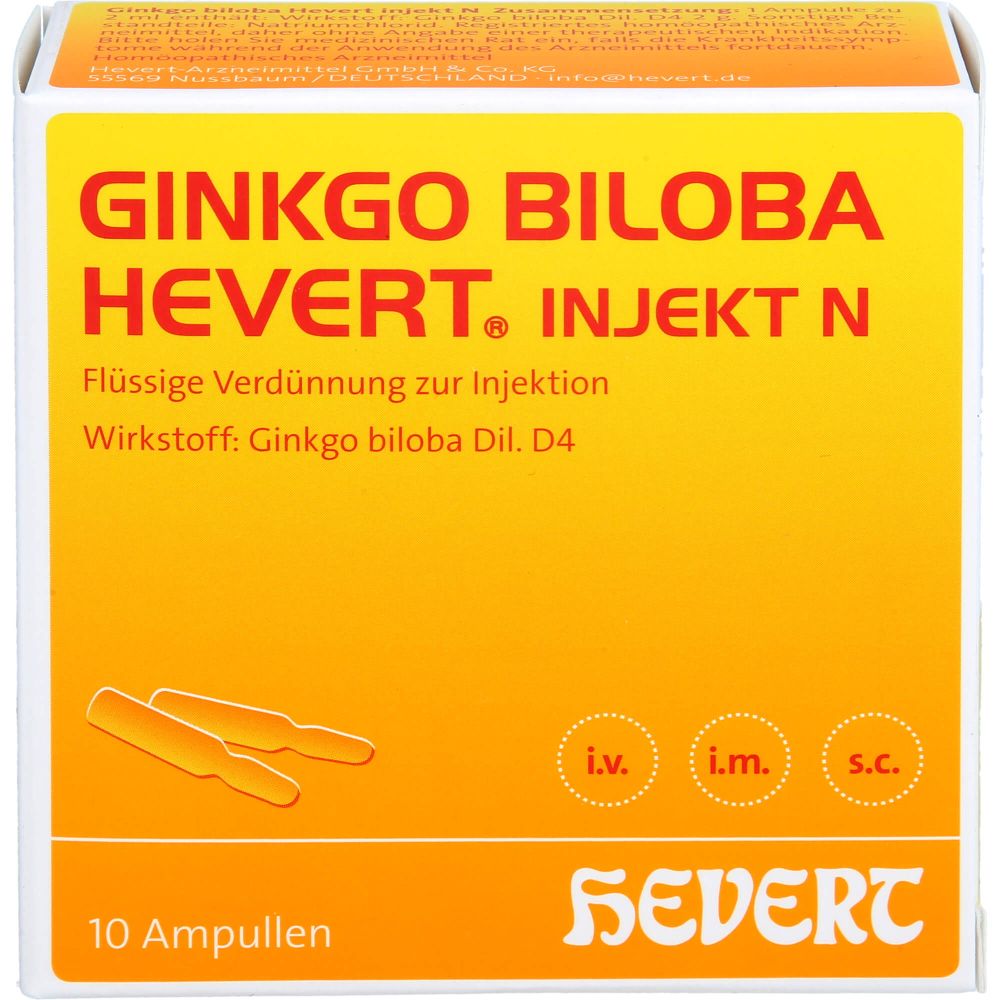 GINKGO BILOBA HEVERT injekt N Ampullen