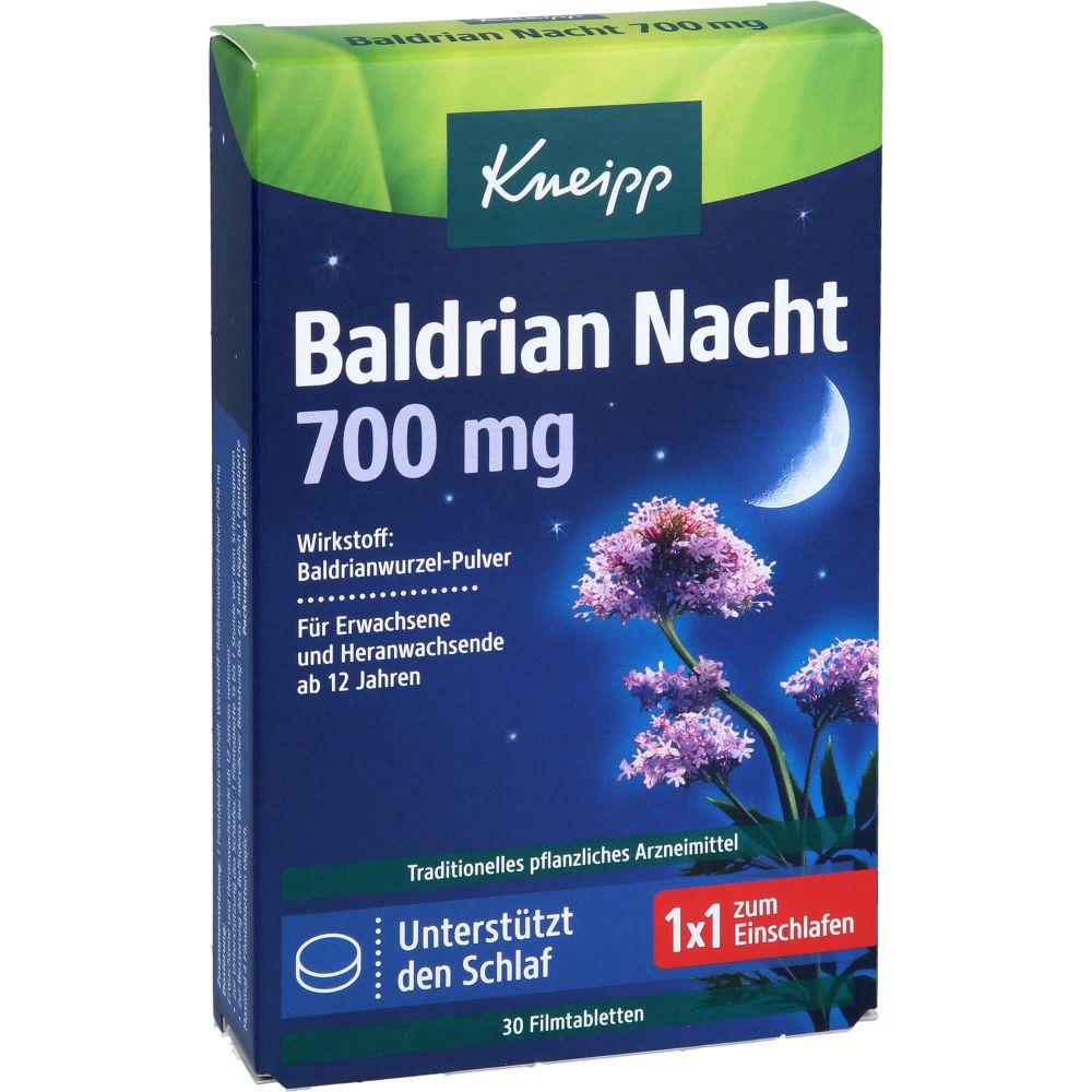 KNEIPP Baldrian Nacht 700 mg Filmtabletten