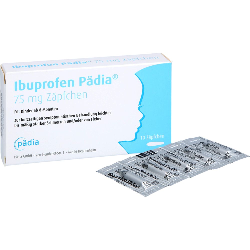 IBUPROFEN Pädia 75 mg Zäpfchen