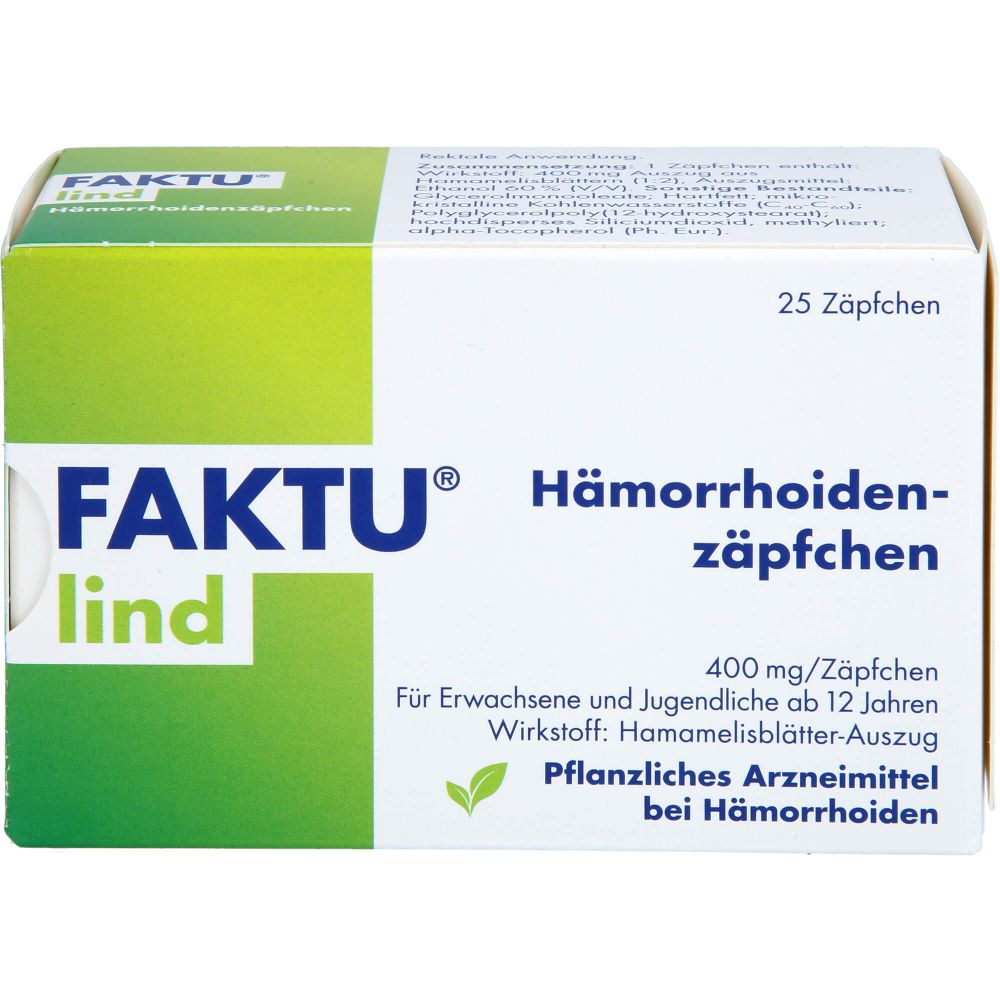 FAKTU lind Hämorrhoidenzäpfchen