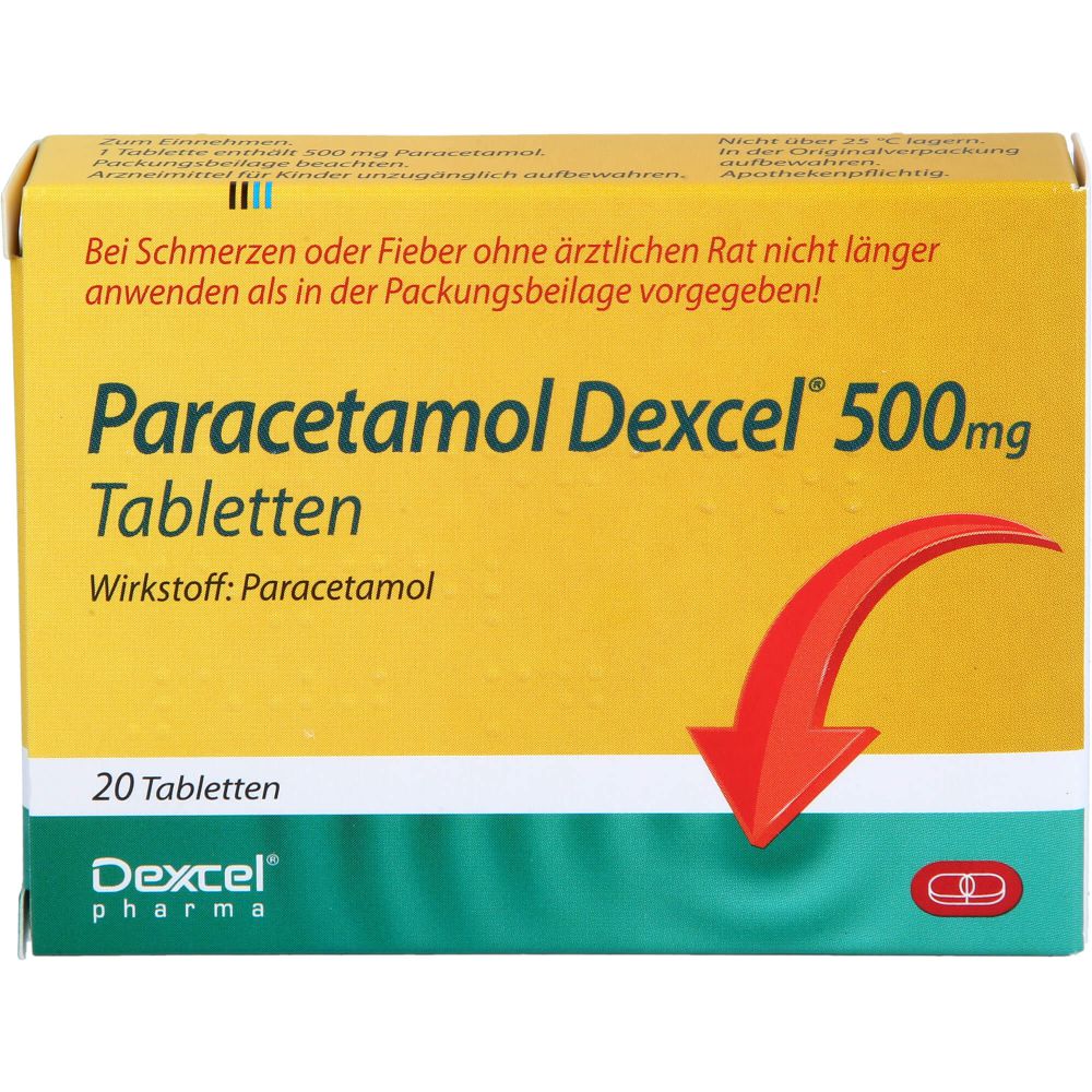 PARACETAMOL Dexcel 500 mg Tabletten