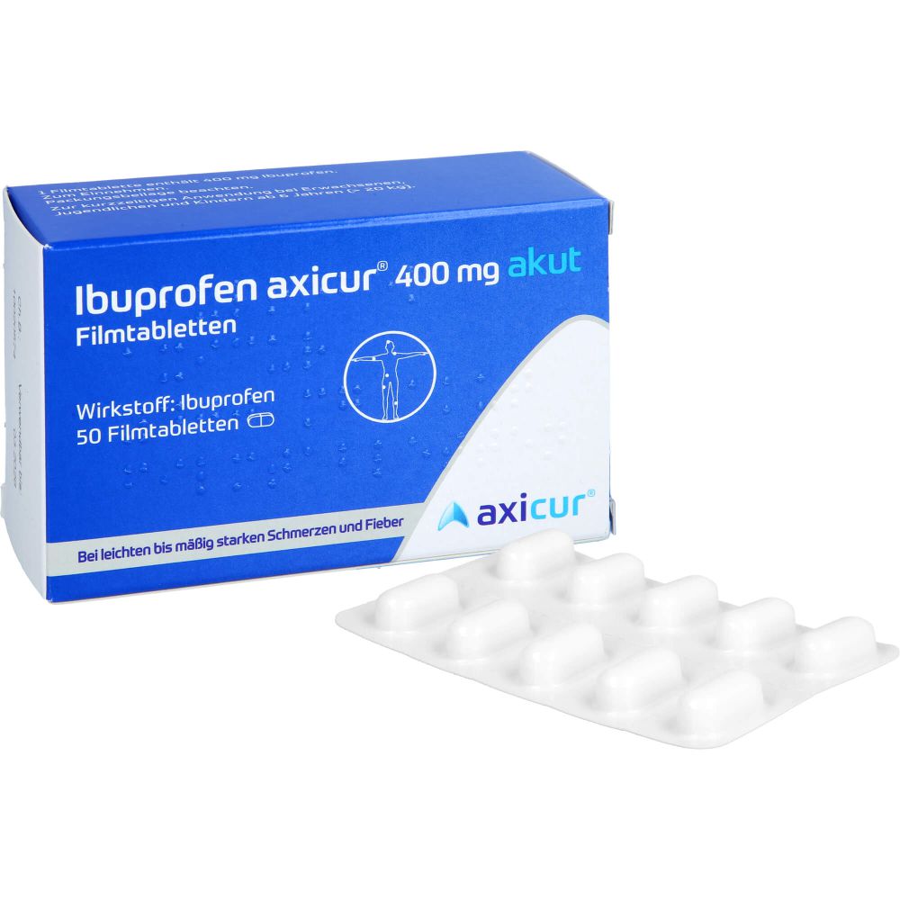 IBUPROFEN axicur 400 mg akut Filmtabletten