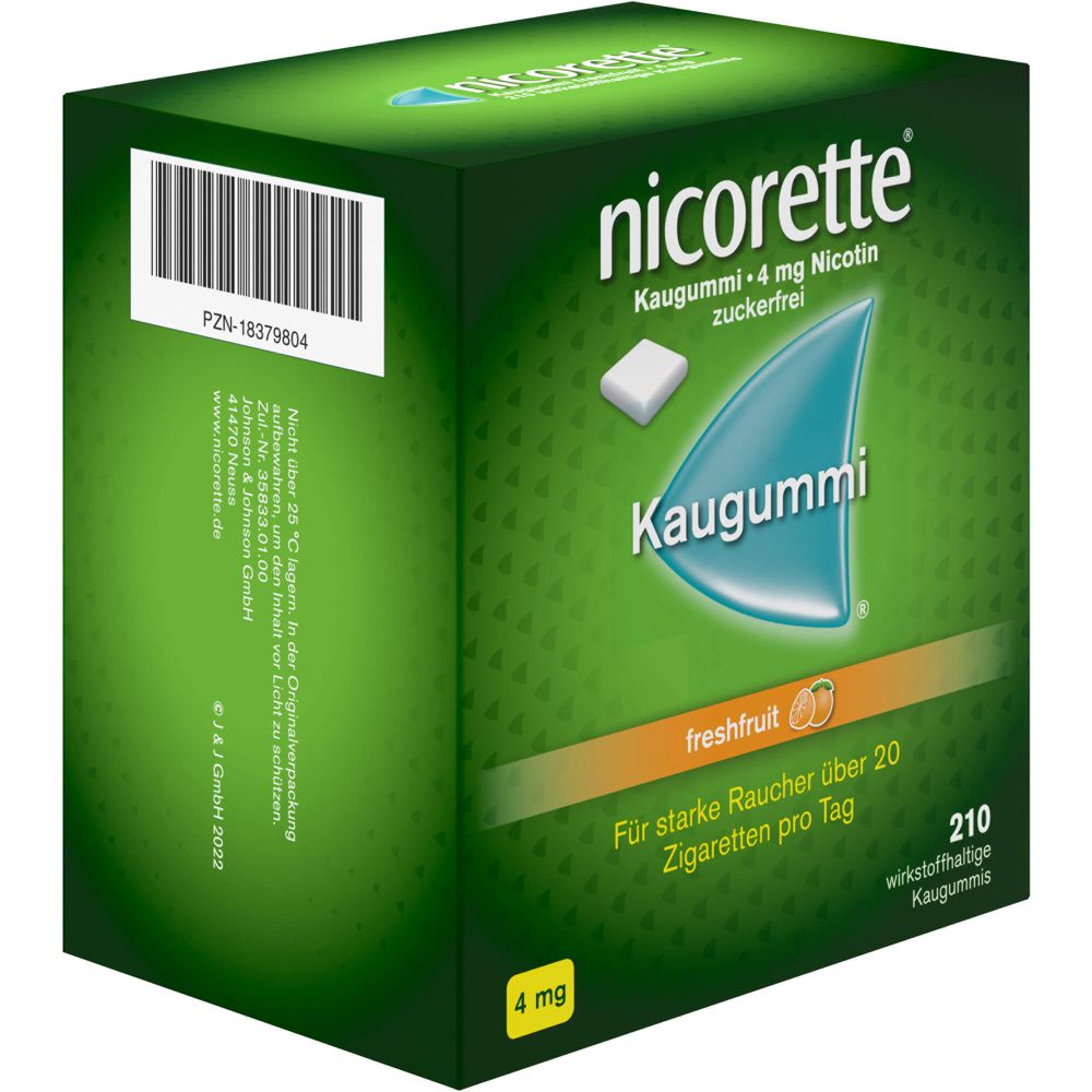 NICORETTE Kaugummi 4 mg freshfruit